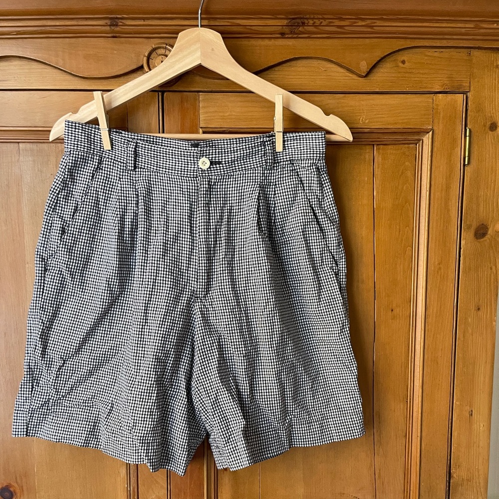 Liz Claiborne Womens Petite Size 10 Gingham Shorts
